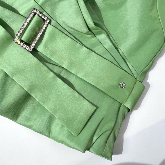 Veronique Young Vintage Taffeta Halter Cocktail Top Size 6 - Picture 10 of 16